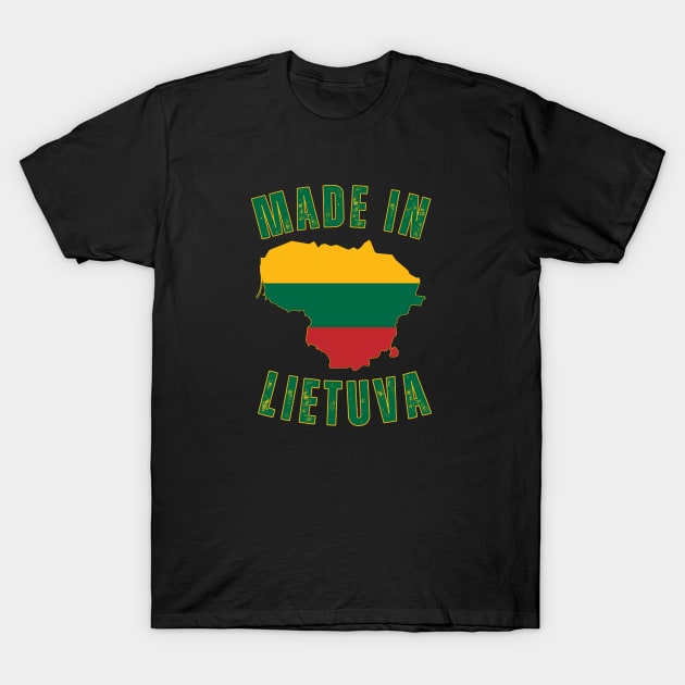 Made In Lietuva T-Shirt by footballomatic